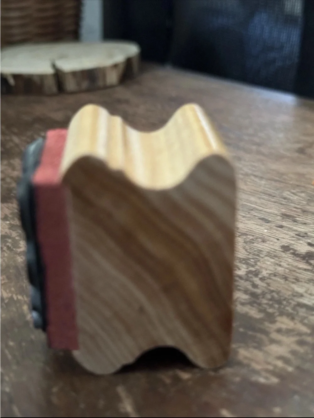 Vintage Wooden Disney Cartoon Adventures of Gummie Bears Sunni Bear Stamp